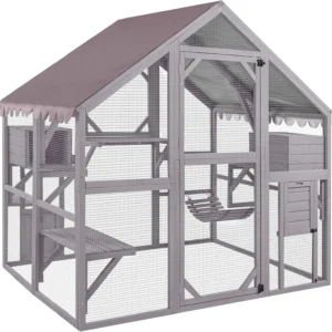 Catio Cat Enclosure Outdoor Cat Catio Large Cat Run with Bridges
