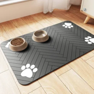 Pet Feeding Placemat for Food and Water Bowl