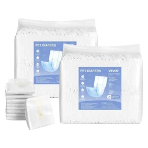 Super Absorbent Disposable Male Dog Diapers Size M 96 Count Male Dog Wraps Pet Hygiene Products