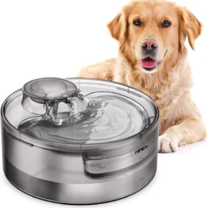 Dog Water Fountain, 170oz/1.3Gallon/5L Large Automatic Pet Water Dispenser