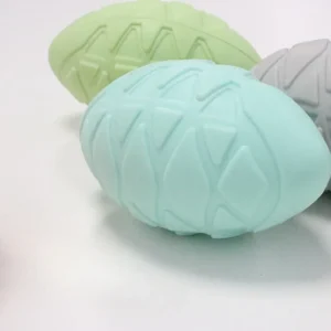 Pet Dog Ball Toy Natural Non-toxic Rubber Football Style Dog Chew Toy Cat Training Toy for Small Medium Large Dogs